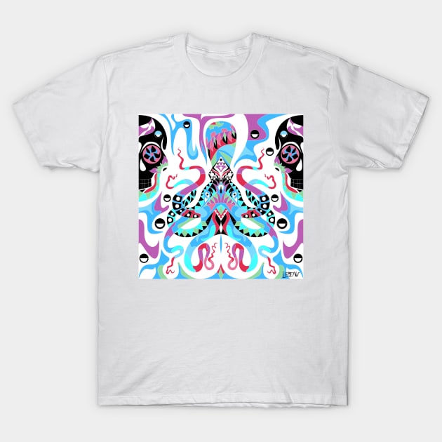 squid kraken of death pattern in light T-Shirt by jorge_lebeau